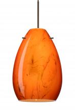 Besa Lighting XP-1713HB-BR-L - Besa Pendant Pera 6 Bronze Habanero 1x50W Halogen, 15Ft. Cord