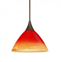 Besa Lighting XP-1743SL-LED-BR-L - Besa Pendant Domi Bronze Solare 1x5W LED, 15Ft. Cord
