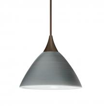 Besa Lighting XP-1743TN-LED-BR-L - Besa Pendant Domi Bronze Titan 1x5W LED, 15Ft. Cord