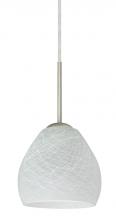  B-412260-HAL-SN - Besa Bolla Pendant For Multiport Canopy Satin Nickel Cocoon 1x40W G9