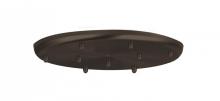  T29X-BR - Besa 9-Light Round 12V Multiport Canopy, Bronze