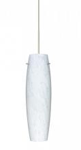 Besa Lighting 1XT-412119-LED-SN - Besa Tu Tu Pendant, Carrera, Satin Nickel, 1x5W LED