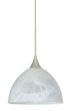  1XT-467952-SN - Besa Pendant Brella Satin Nickel Marble 1x50W GY6.35