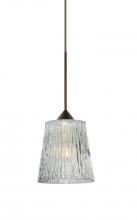  X-512500-BR - Besa Pendant For Multiport Canopy Nico 4 Bronze Clear Stone 1x35W Halogen