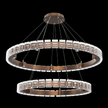  CHB0087-2T-BB-TP-CA1-L3 - Tessera 38" & 50" Two-Tier Ring-Burnished Bronze