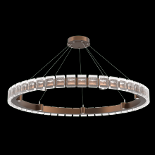  CHB0087-50-BB-TP-CA1-L3 - Tessera 50in Ring-Burnished Bronze-Pavé Cast Glass