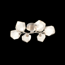  CLB0039-01-BS-A-L3-RTS - Gem 6-Light Flush Mount-Metallic Beige Silver