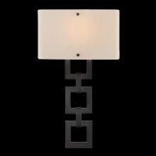 Hammerton CSB0033-0B-MB-BG-E2 - Carlyle Square Link Cover Sconce
