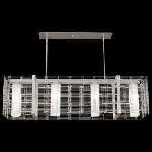  PLB0020-60-NB-F-001-L1 - Downtown Mesh Linear Suspension-60-Novel Brass