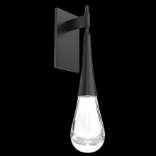  IDB0078-01-MB-C-L3 - Raindrop Sconce-Matte Black-Blown Glass