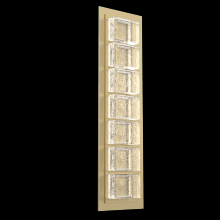  IDB0087-01-GB-TP-L2 - Tessera  Sconce (S)-Gilded Brass-Pavé Cast Glass