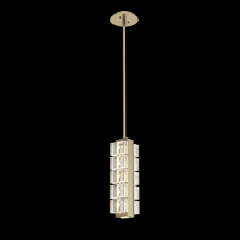  LAB0087-01-GB-TP-001-L2 - Tessera Pendant-Gilded Brass-Pavé Cast Glass