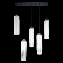 Hammerton PLB0056-09-GB-LC-C01-L3 - Ledgestone Linear 9pc Multi-Pendant