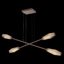  PLB0049-M2-BB-B-CA1-L3 - Aalto Double Moda-Burnished Bronze-Bronze Blown Glass-Stainless Cable-LED 3000K