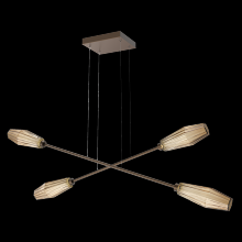  PLB0049-M2-FB-B-CA1-L3 - Aalto Double Moda-Flat Bronze-Bronze Blown Glass-Stainless Cable-LED 3000K