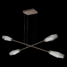  PLB0049-M2-FB-S-CA1-L1 - Aalto Double Moda-Flat Bronze-Smoke Blown Glass-Stainless Cable-LED 2700K