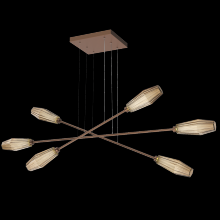  PLB0049-M3-BB-B-CA1-L3 - Aalto Triple Moda-Burnished Bronze-Bronze Blown Glass-Stainless Cable-LED 3000K