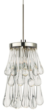  PD102CRPNM3M - Pendant Droplets Clear Polished Nickel MR16 Halogen 35W Monopoint Canopy
