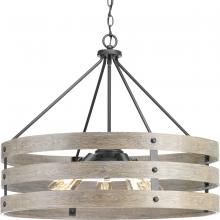  P500090-143 - Gulliver Collection Five-Light Graphite Coastal Pendant Light