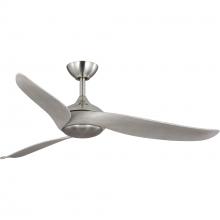  P250105-009-30 - Conte Collection 52-in Three-Blade Brushed Nickel Contemporary Ceiling Fan