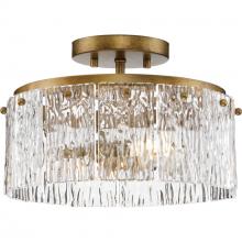  P350268-204 - Chevall Collection Two-Light 12.62 in. Gold Ombre Modern Organic Flush Mount Light