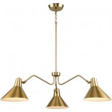  P400309-109 - Trimble Collection Three-Light Brushed Bronze Chandelier