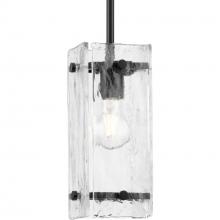  P500434-31M - Rivera Collection One-Light Matte Black Luxe Industrial Pendant