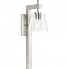  P710108-009 - Saffert Collection One-Light New Traditional Brushed Nickel Clear Glass Wall Light