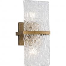  P710125-204 - Chevall Collection Two-Light Gold Ombre Modern Organic Wall Sconce
