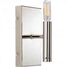  P2101-104 - Draper Collection One-Light Polished Nickel Luxe Bath Vanity Light