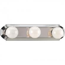 P3038-15 - Broadway Collection Three-Light Polished Chrome Traditional Bath Vanity Light