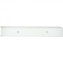 Progress P3110-30 - Channel Glass Collection Four-Light White White Glass Traditional Bath Vanity Light