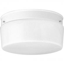  P3520-30 - Two-Light White Glass 10-3/4" Close-to-Ceiling
