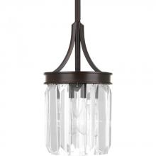  P5320-20 - Glimmer Collection One-Light Antique Bronze Clear Glass Luxe Pendant Light