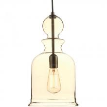  P5333-20 - Staunton Collection One-Light Antique Bronze Champagne Glass Global Pendant Light