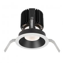  R4RD1T-N830-BKWT - Volta Round Shallow Regressed Trim with LED Light Engine