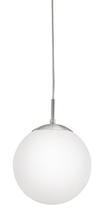  85261A - 1x60W Pendant With Matte Nickel Finish & Opal Glass