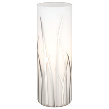 Eglo 92743A - 1 LT Glass Table Lamp White w/ Chrome Accents