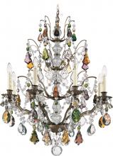  5771-76H - Bordeaux 8 Light 120V Chandelier in Heirloom Bronze with Clear Heritage Handcut Crystal