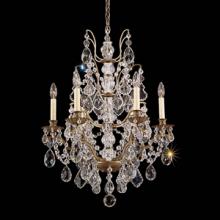  5770-26L - Bordeaux 6 Light 110V Chandelier in French Gold with Clear Legacy Crystal