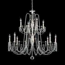  AR1012N-06O - Esmery 12 Light 120V Chandelier in White with Clear Optic Crystal