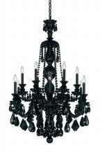  5708CL - Hamilton 12 Light 120V Chandelier in Polished Silver with Clear Heritage Handcut Crystal