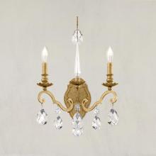  RN3861N-76H - Renaissance Nouveau 2 Light 120V Wall Sconce in Heirloom Bronze with Clear Heritage Handcut Crysta