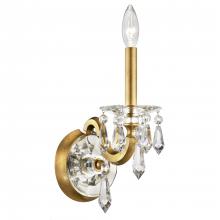  S7601N-51R - Napoli 1 Light 120V Wall Sconce in Black with Clear Radiance Crystal