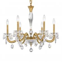 S8606N-51R - San Marco 6 Light 120V Chandelier in Black with Clear Radiance Crystal