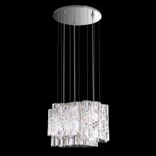  SPU150N-SS1O - Selene 18in LED 3000K 120V Pendant in Stainless Steel with Clear Optic Crystal