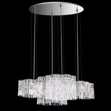  SPU160N-SS1O - Selene 37in LED 3000K 120V Pendant in Stainless Steel with Clear Optic Crystal