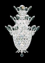  5888H - Trilliane 4 Light 120V Wall Sconce in Polished Stainless Steel with Clear Heritage Handcut Crystal