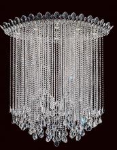  TR4803N-401H - Trilliane Strands 8 Light 120V Flush Mount in Polished Stainless Steel with Clear Heritage Handcut