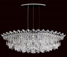  TR4811N-401H - Trilliane Strands 8 Light 120V Pendant in Polished Stainless Steel with Clear Heritage Handcut Cry